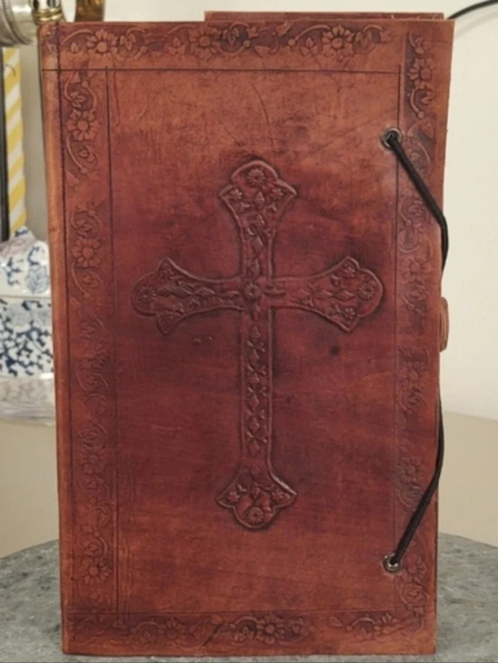Vintage Camel Poo-Paper Leather Bound Artisan Journal